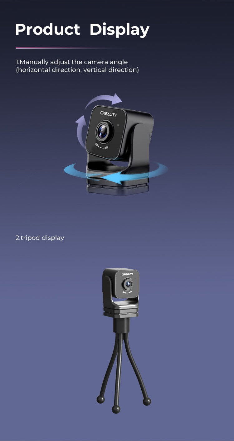 Cámara Creality Nebula Cámara USB de alta definición con función de visión nocturna de filmación de lapso de tiempo para Ender 3 V3 KE/Halot Mage Pro