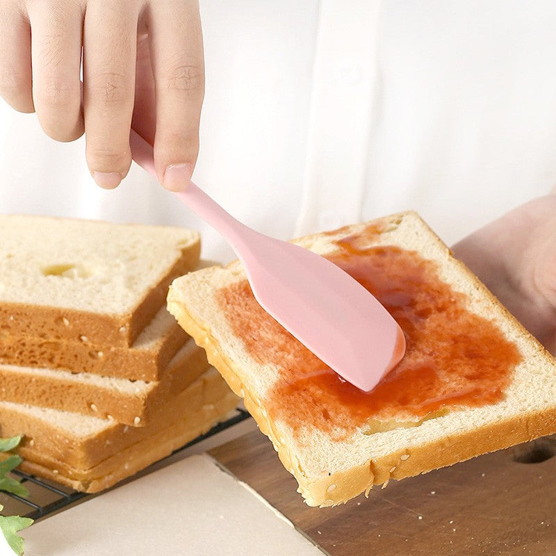 Espátula de crema de silicona antiadherente, herramientas de cocina resistentes al calor para hornear pasteles DIY
