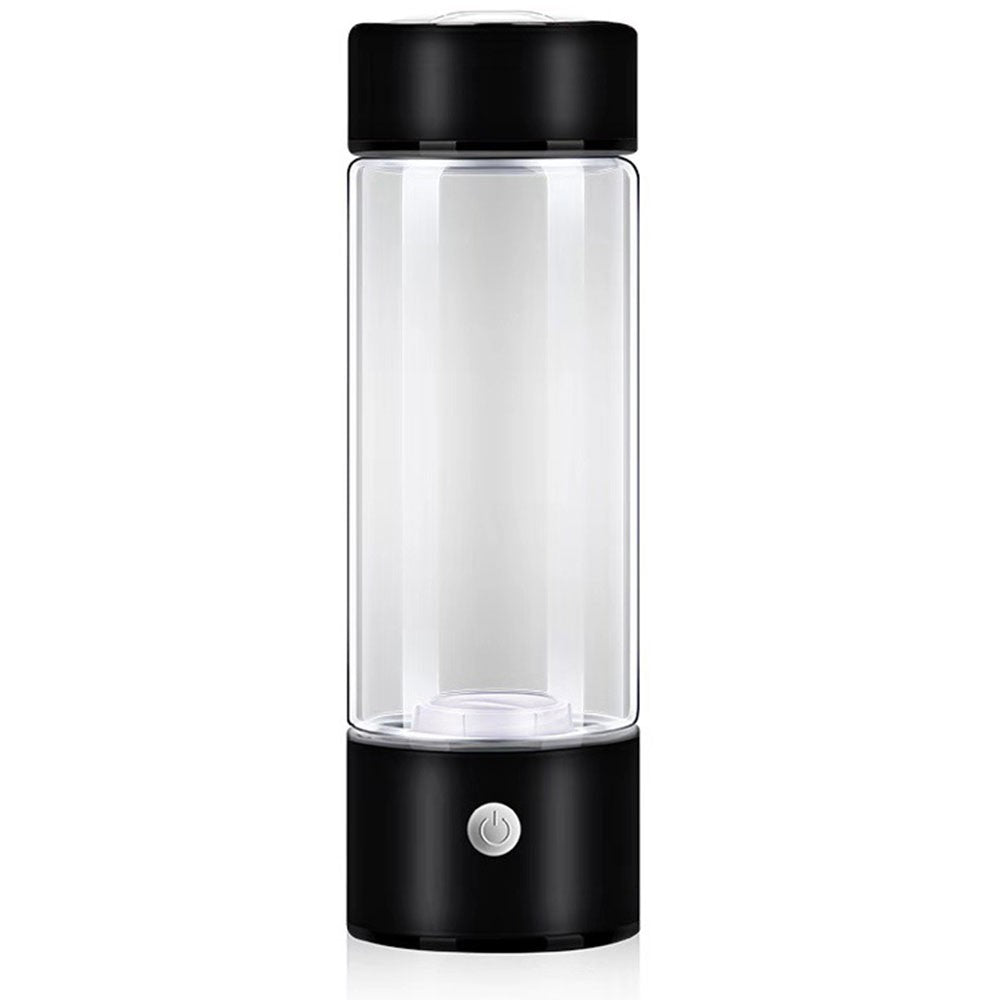 Taza de agua rica en hidrógeno de 420ml, botella eléctrica con generador de agua rico en hidrógeno, filtro de calidad de titanio, ionizador antioxidante portátil