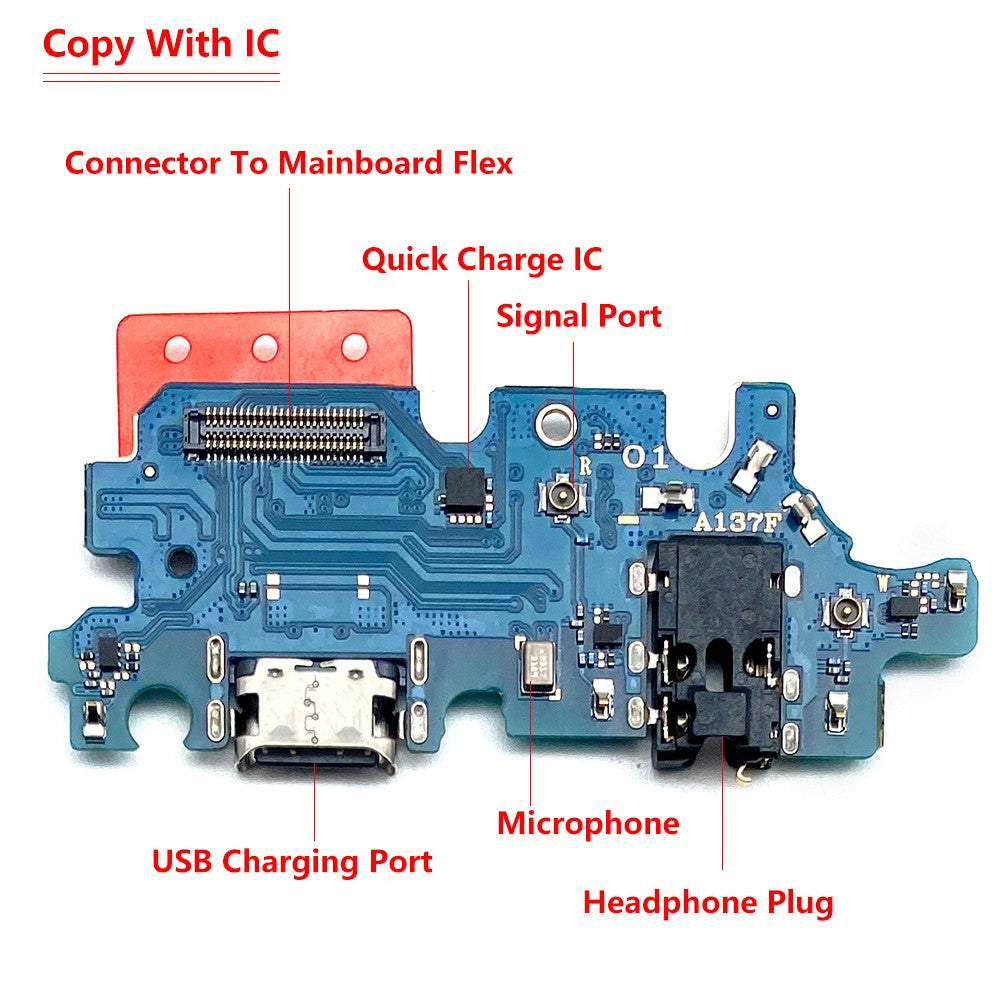 Para Samsung A13 A13s A14 A24 A54 A23 A34 A42 4G 5G A04 A04s A04E puerto de carga USB Micro Dock conector placa Cable flexible