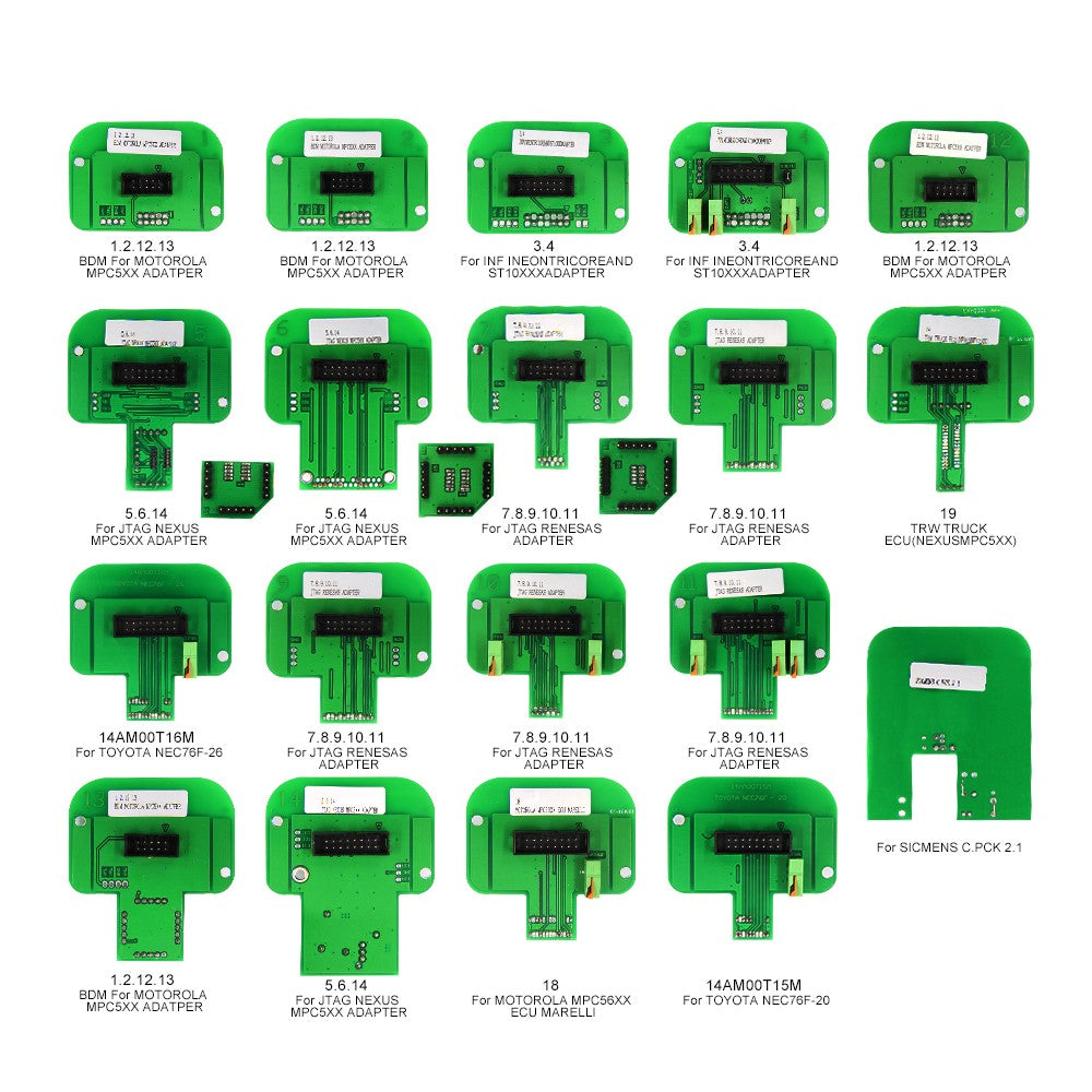 Marco LED BDM de acero inoxidable con 4 bolígrafos de sonda, 22 Uds., adaptadores BDM para herramienta de programación de sintonización de Chip ECU KTAG/KESS/Fgtech