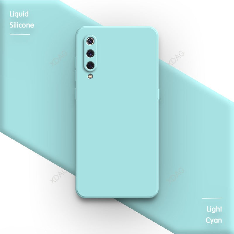 Funda básica de Color caramelo puro para Xiaomi Mi 9 Mi9 SE Pro Lite Explorer 9SE 9Pro 9Lite Funda trasera de silicona líquida cuadrada suave