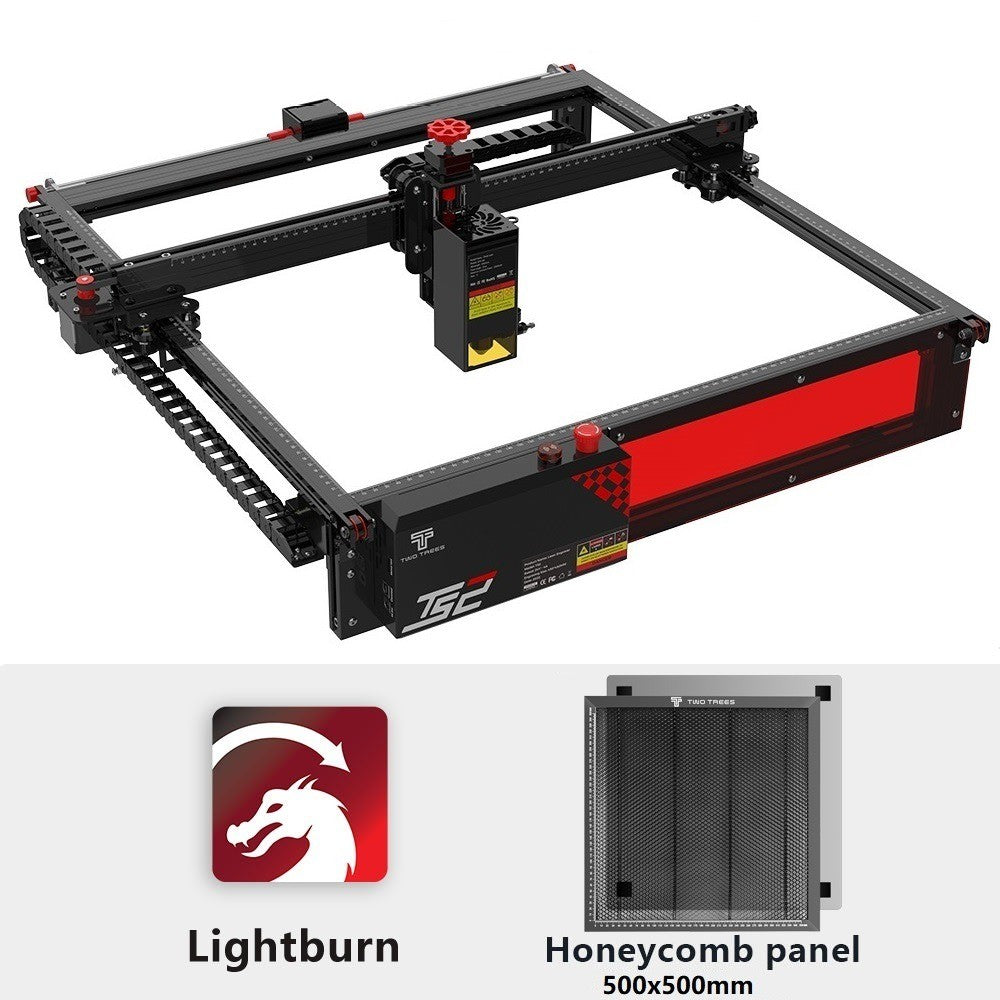 Twotrees-máquina de grabado láser TS2, cortador de tecnología de punto comprimido, interruptor de límite de eje XY, 450X450mm, 20W