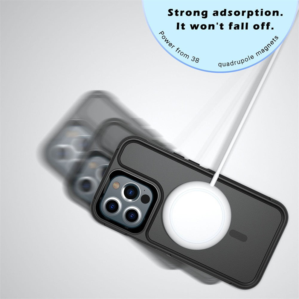 Funda magnética para iPhone 13 mini 16 15 14 Pro Max Plus 12, MagSafe, protección contra caídas de grado militar, resistente, a prueba de golpes