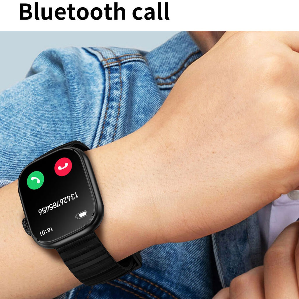 Reloj inteligente para hombre y mujer, pulsera con linterna LED, más de 100 modos deportivos, rastreador de actividad física, temperatura corporal, pantalla de 2,01"