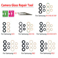Nueva lente de cubierta de cristal de cámara trasera con adhesivo para Samsung A13 A14 23 4G A32 A52 5G A33 A53 A73 A52 A72 A82 A52S A24 A34