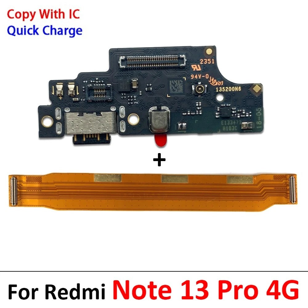 Para Xiaomi Redmi Note 7 8 8T 9 9S 10 10S 12 Pro 4G 5G conector Dock cargador Micro USB puerto de carga placa base Cable flexible principal