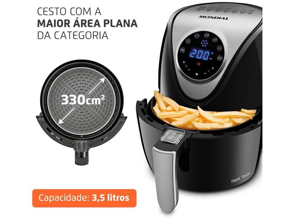 Mondial-freidora eléctrica sin aceite/aire, 220V