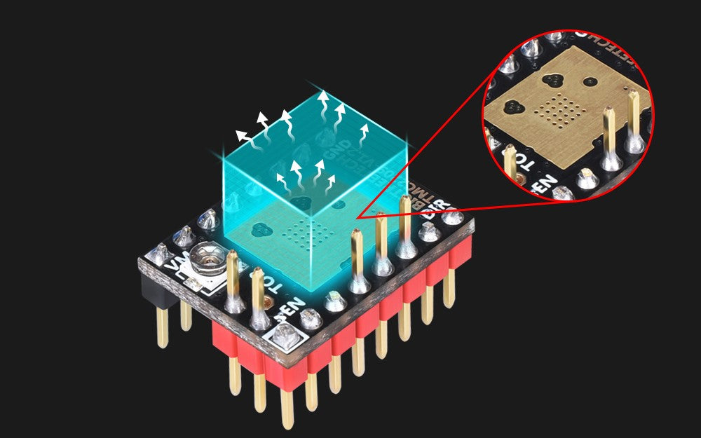 BIGTREETECH controlador de Motor paso a paso TMC2209 V1.3  piezas de impresora 3D TMC2208 para BTT Octopus SKR V1.4 SKR Mini E3 Ender3 V2 Voron 2.4