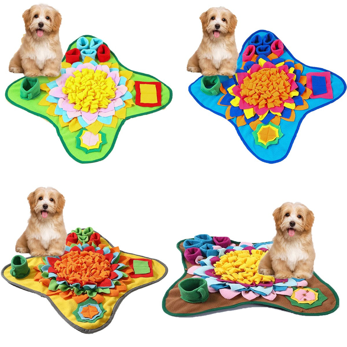 Buena calidad Estera de snuffle para mascotas para perros, rompecabezas de alimentación interactivo para comodidad y suavidad del aburrimiento