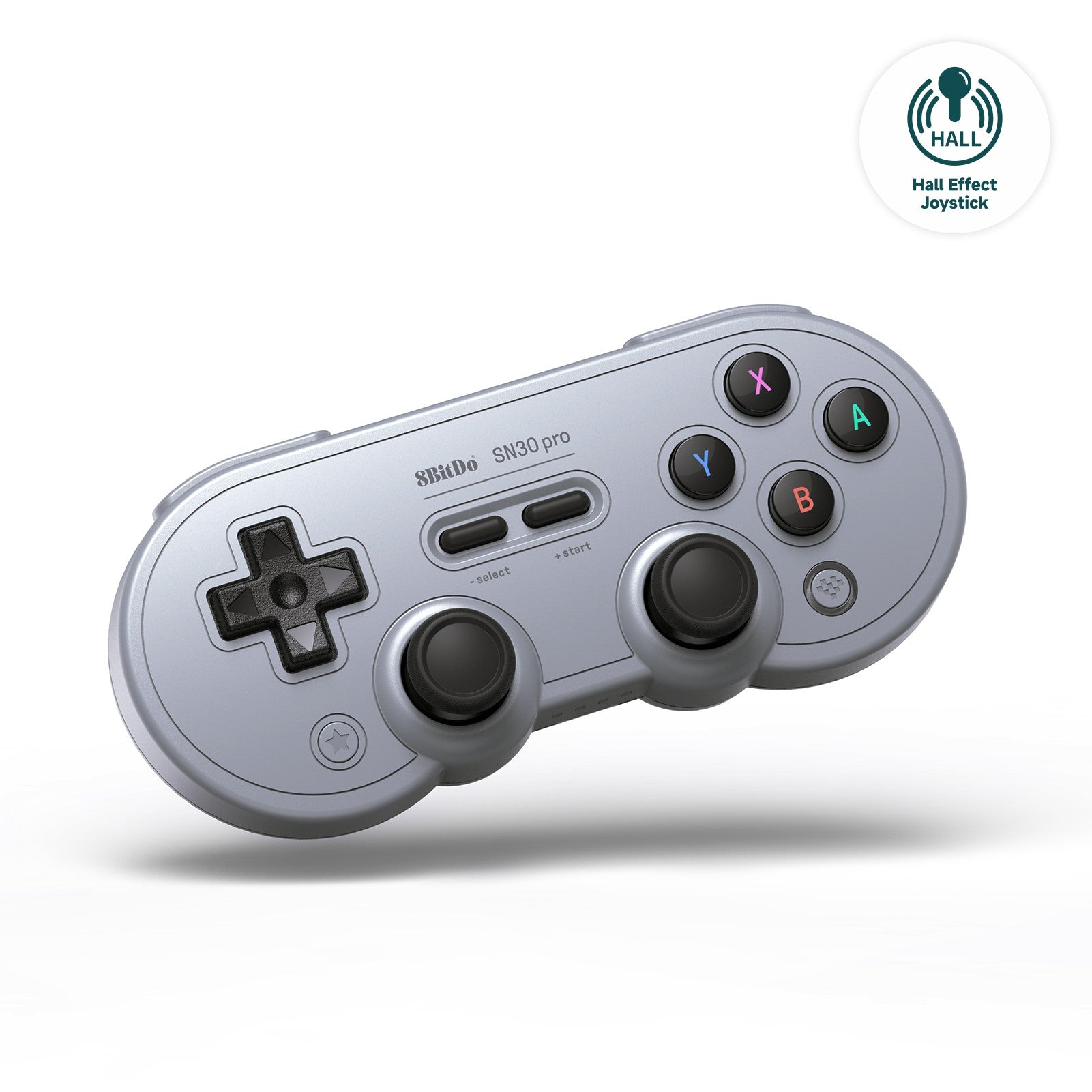 Control Inalámbrico para Juegos 8Bitdo SN30 Pro con Bluetooth y Efecto Hall para Switch 2, MacOS, Android, Raspberry Pi, Windows, Steam Deck