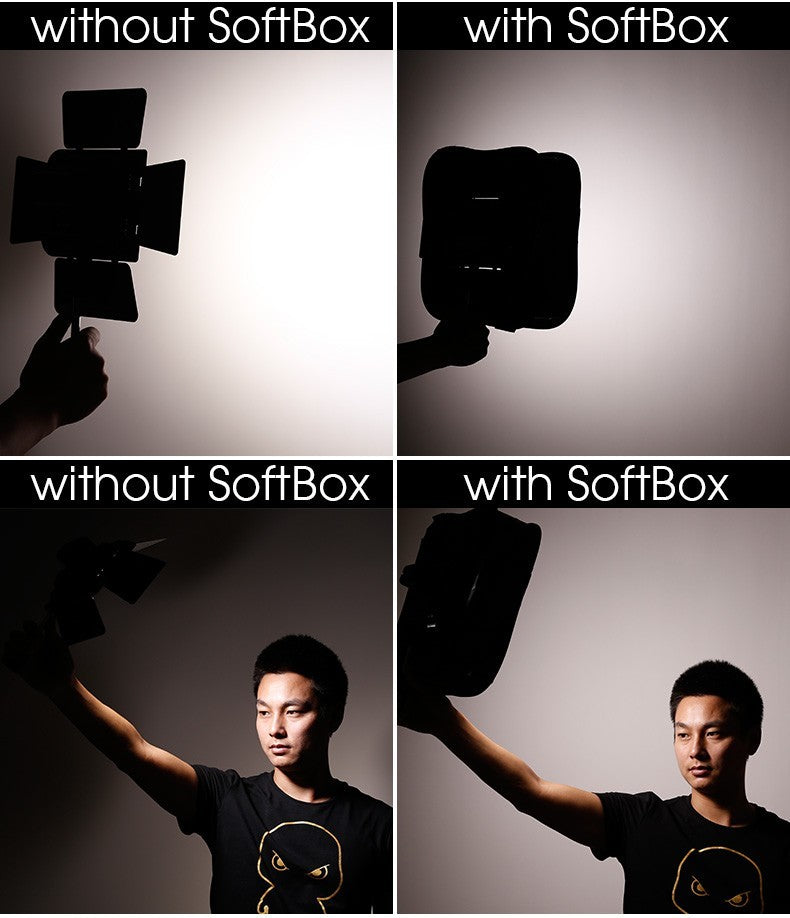 Difusor Softbox para YONGNUO YN600L II YN900 YN300 YN300 III IV Godox Viltrox Pixel, Panel de Luz LED para Video, Filtro Suave Plegable