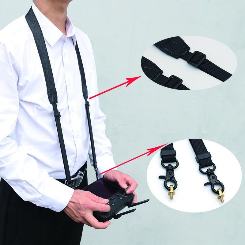 Cordón de control remoto para DJI RC/RC 2/RC PRO, correa ajustable para el cuello con correas para colgar pantalla para Mini 3/3Pro/Mavic 3/Air 3