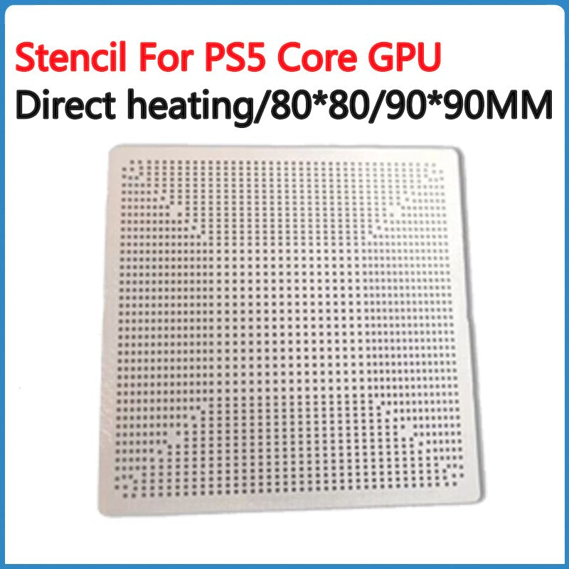 Plantilla para controlador de juego PS5 Core, Chip IC, calentamiento directo, 80x80, 90x90mm, herramientas de soldadura de reparación de Reball