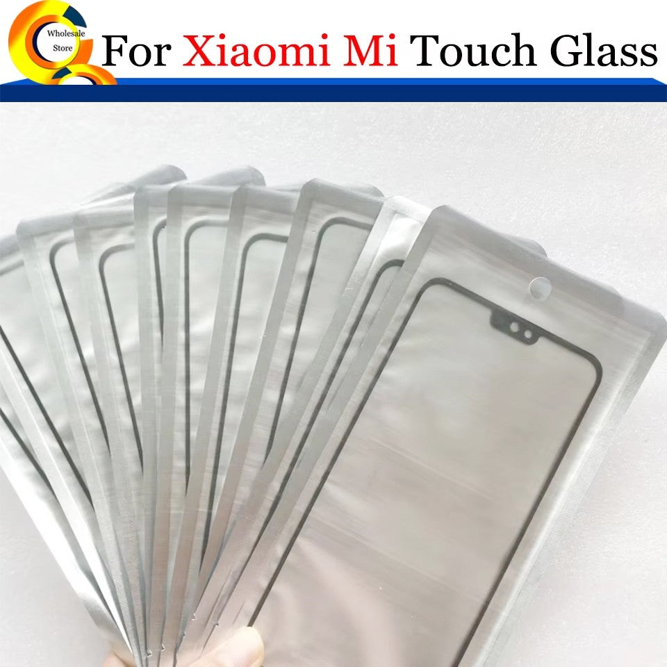 10 unids/lote para Xiaomi Redmi 14C 14R 13C 12C 10 10C 9 9A 9C 9i 8A 8 12 5G Panel de pantalla táctil lente de cristal exterior frontal con OCA