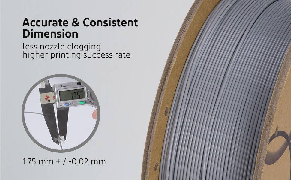 ELEGOO 1kg 1,75mm filamento PLA plástico 3D PLA para impresora 3D Material consumible para impresora 3D NEPTUNE 3 PRO FDM