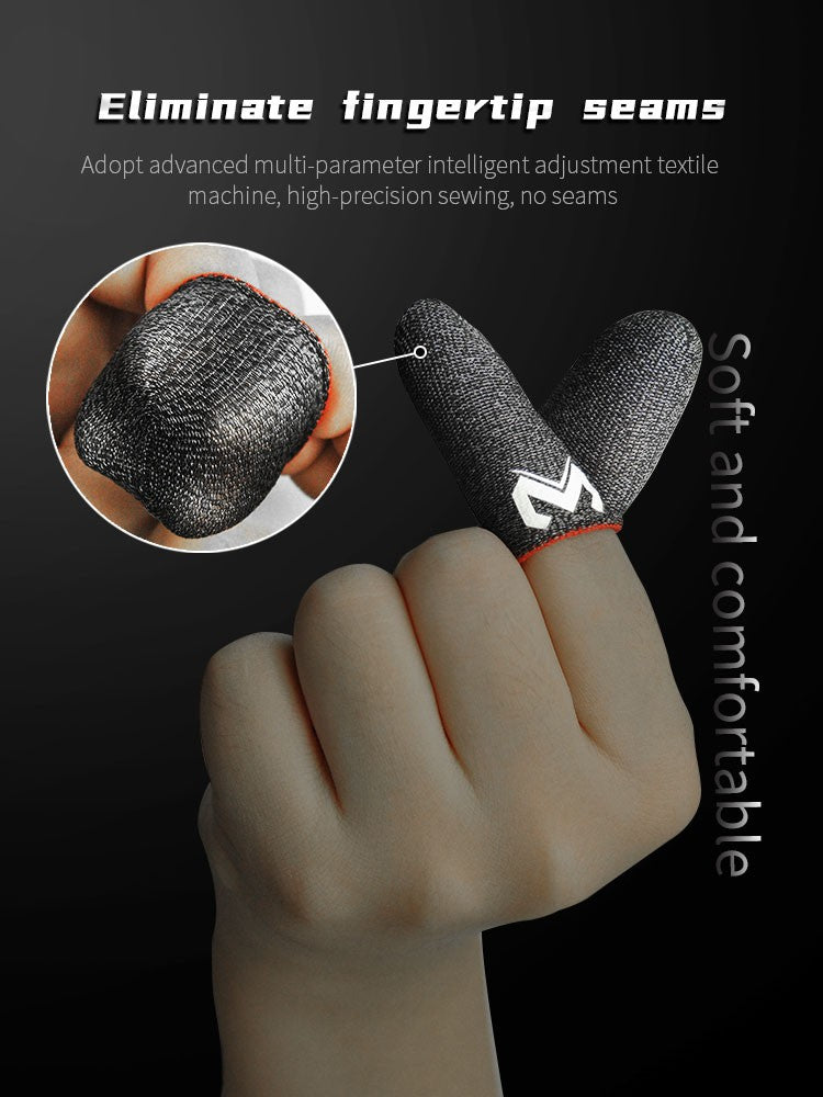 Guantes de dedo a prueba de sudor para juegos de teléfono, funda antideslizante para los dedos, para PUBG, pantalla táctil, acceso práctico, 2 uds.
