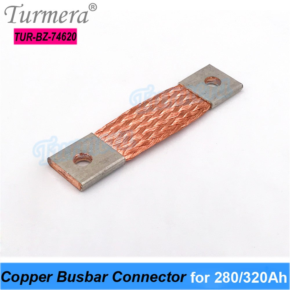 Turmera-batería Lifepo4 de 12V, conector de cobre Flexible, 56mm, 74mm, 2mm, 400A, para uso en batería Lifepo4 de 200Ah, 230Ah, 280Ah, 320Ah