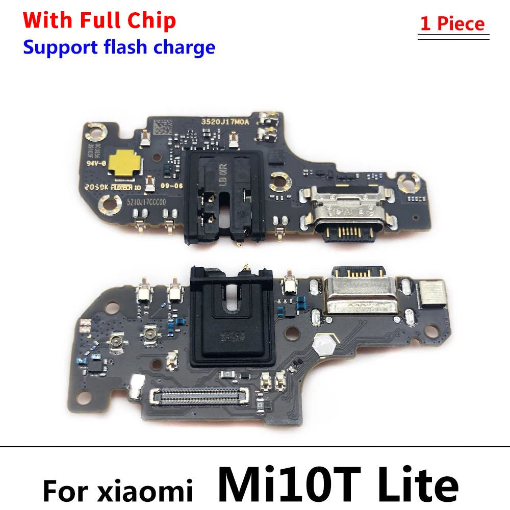 Placa de carga flexible para Xiaomi Mi 8 9 10 11 10T Lite 9 Se 9T Pro Mix 2 2S conector de puerto USB Cable flexible de carga