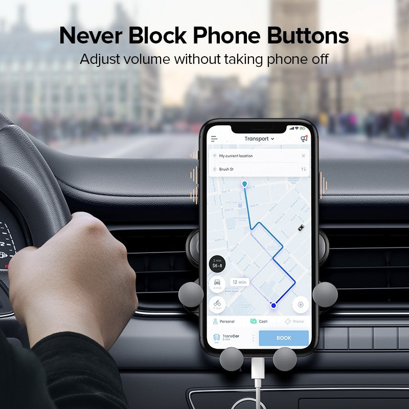 Soporte de gravedad para teléfono de coche, soporte para salida de aire, soporte para teléfono móvil en coche, soporte Universal para GPS para iPhone 13 12 Xiaomi