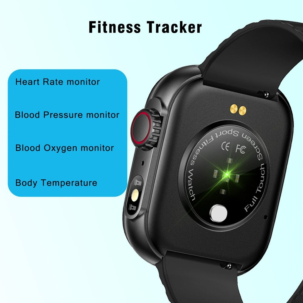 Reloj inteligente para hombre y mujer, pulsera con linterna LED, más de 100 modos deportivos, rastreador de actividad física, temperatura corporal, pantalla de 2,01"