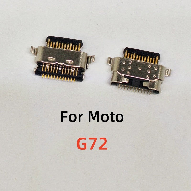 10 Uds para Motorola Moto G22 G23 G32 G52 G53 5G G82 G72 G73 E22 E20 E30 E32 E40 puerto de carga USB conector de cargador