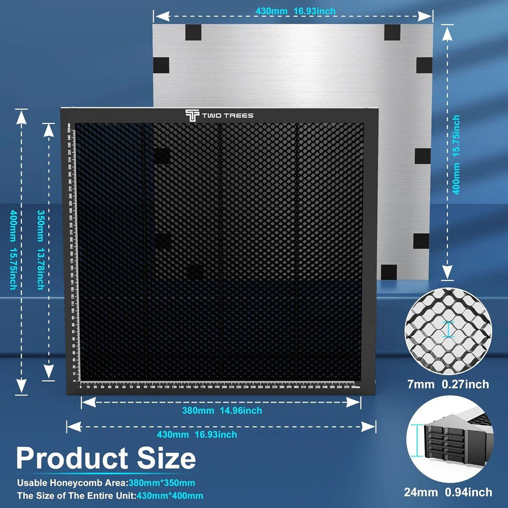 TWO TREES Mesa de grabado láser CNC, máquina de corte láser, mesa de trabajo de panal para máquina cortadora de Co2 TS2 TTS-55, piezas de equipo de búsqueda láser