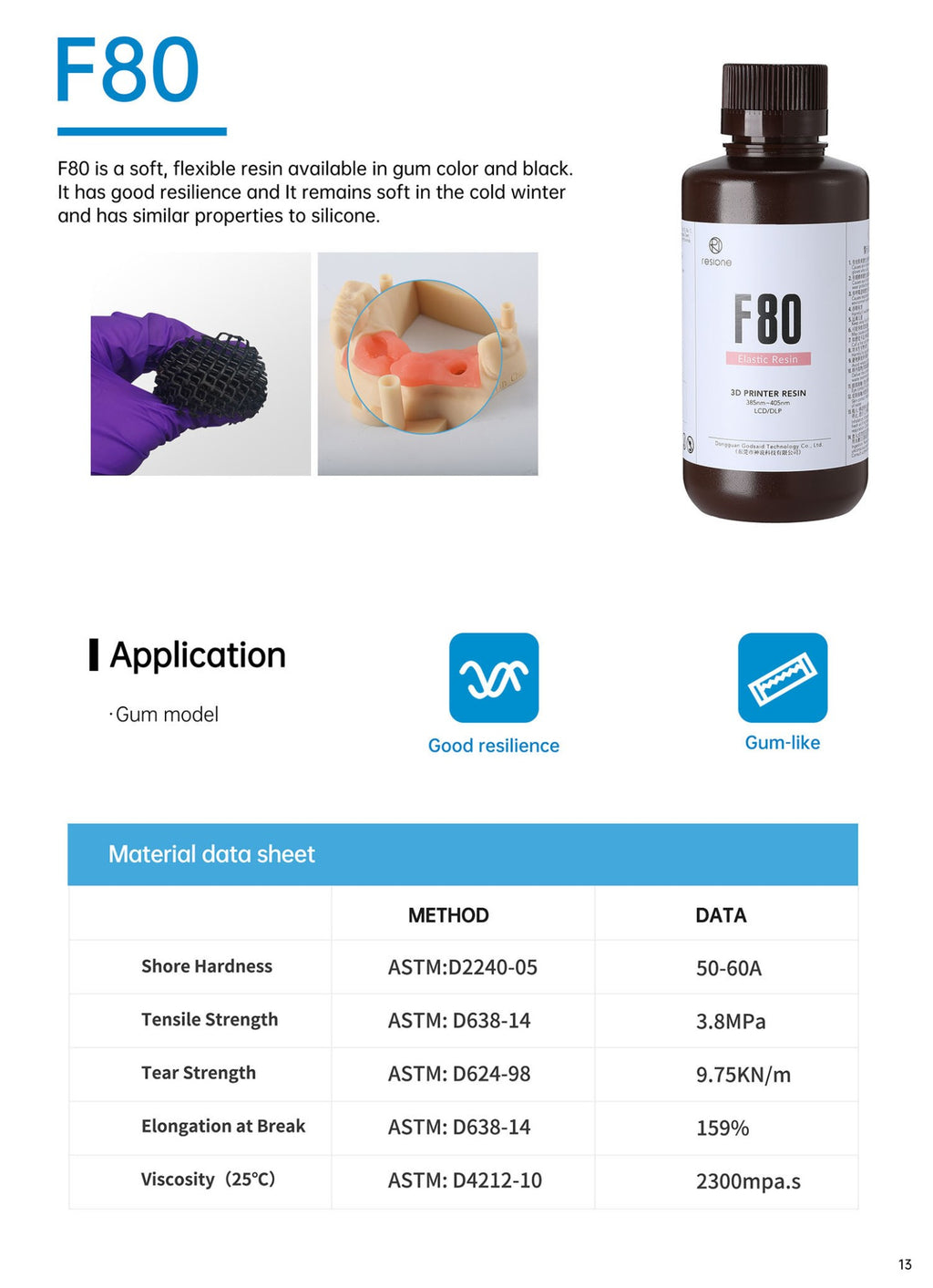 Resione 1KG ABS como impresora 3d resistente resina fotopolímero UV para Elegoo Anycubic resina 3d Photon resina líquida