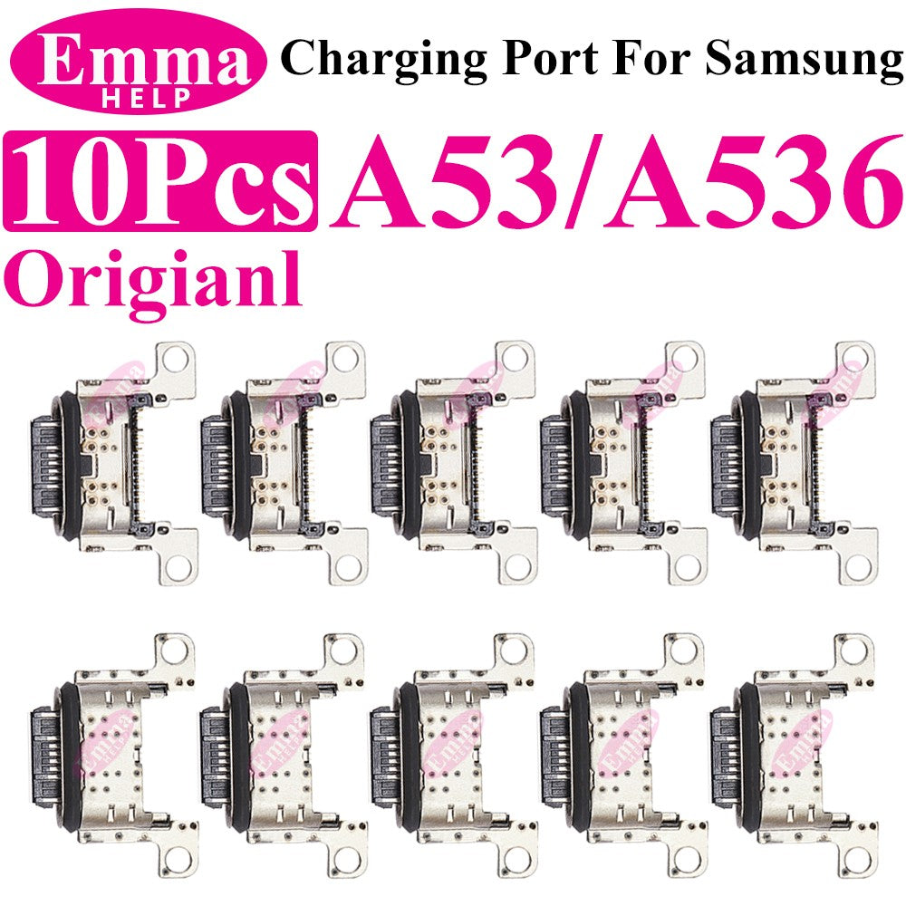 10 Conectores Originales para Puerto de Carga USB para Samsung A15 A05S A25 A35 A55 A13 A04S A14 A23 A33 A24 A34 A54 A53
