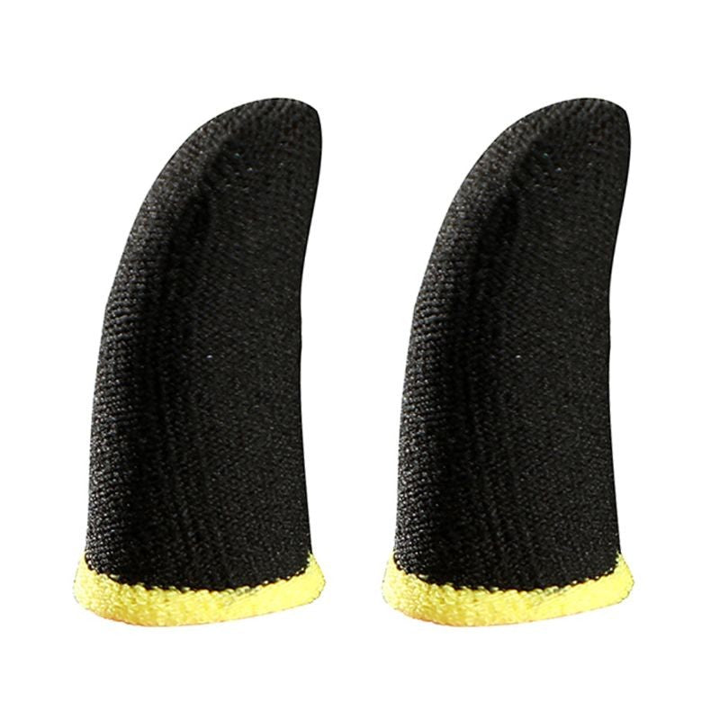 Guantes de dedo a prueba de sudor para juegos de teléfono, funda antideslizante para los dedos, para PUBG, pantalla táctil, acceso práctico, 2 uds.