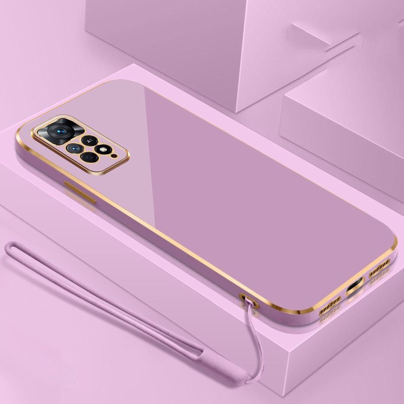 Para Xiaomi Redmi Note 11S funda Redmi Note 11 funda Redmi Note 11 4G funda de teléfono chapada cuadrada de lujo funda trasera a prueba de golpes