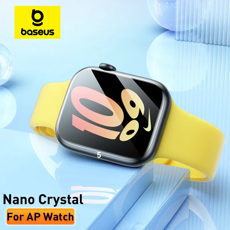 Baseus 2 uds Nano Protector de pantalla para Apple Watch 8 7 6 SE SE2 5 4 hidrogel suave 40/41/44/45mm película protectora de cobertura completa