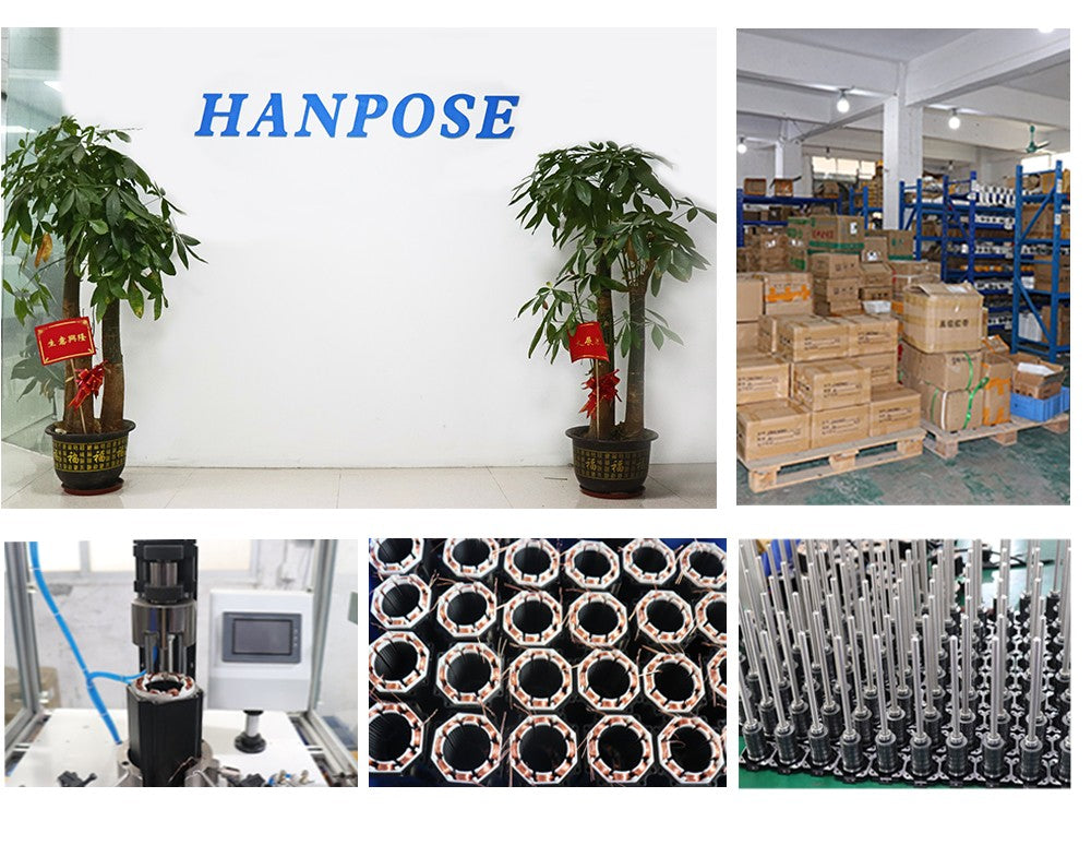 Motor paso a paso HANPOSE 23, modelo 23HS4128 23HS5128 23HS5628 23HS7628, diámetro del eje 8 mm, sistema de cuatro cables, motor serie 57.