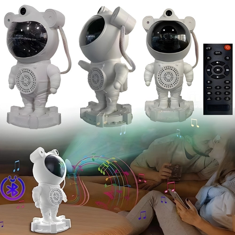 Proyector Galaxia Estrellas Nebulosa Astronauta Som Bluetooth