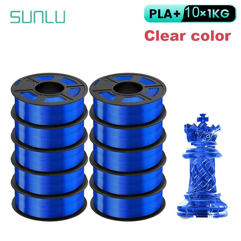 Filamento SUNLU 3D PLA/PLA PLUS de 10 kg (22 lb), 1.75 mm, Filamento para Impresora 3D, Ecológico y de Alta Resistencia