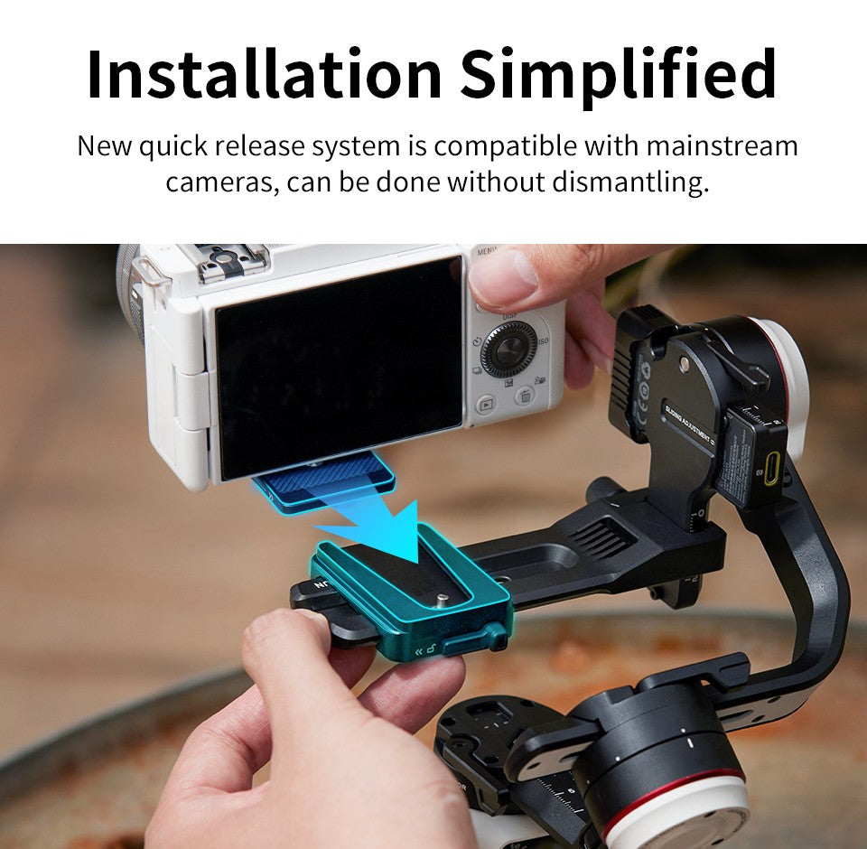 ZHIYUN-estabilizador de cardán para cámara de mano, Control de obturador Bluetooth para cámaras sin Espejo, teléfono, M3S Crane, M3 S, 3 ejes