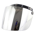 Protector de lente de visera a prueba de viento, 3 Snap, para cascos de motocicleta, abatible hacia arriba y hacia abajo, cara abierta, venta al por mayor