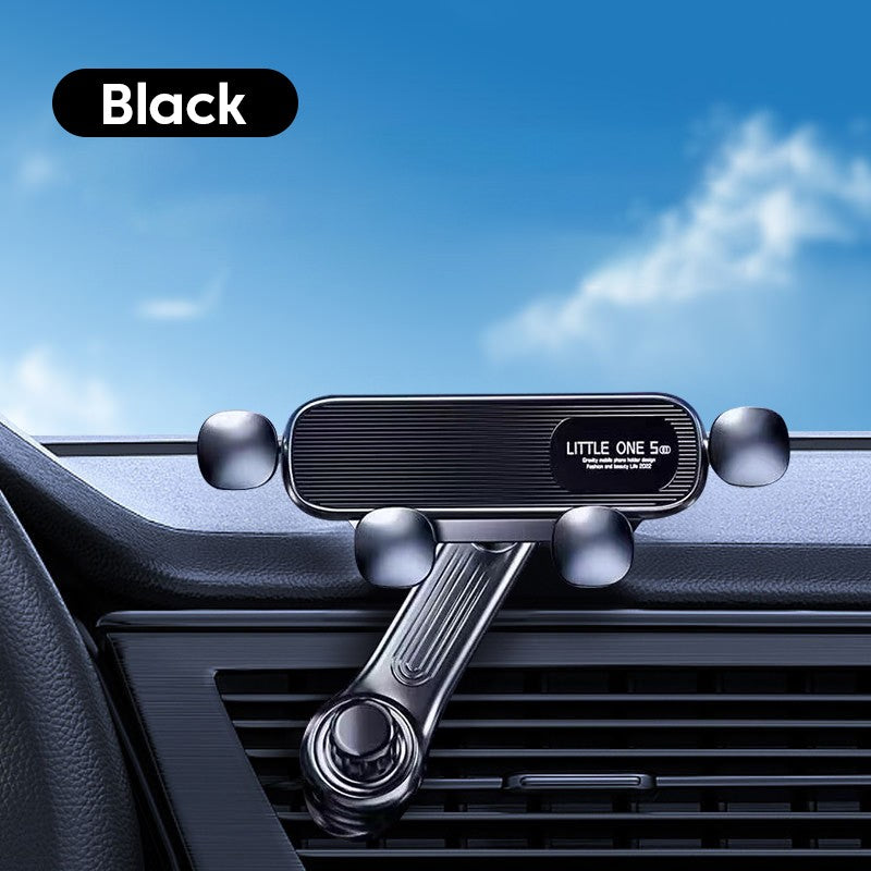 360 °   Soporte giratorio para teléfono de coche por gravedad, rejillas de ventilación para coche, soporte de montaje con Clip, varilla de extensión en soporte para teléfono inteligente, soporte GPS