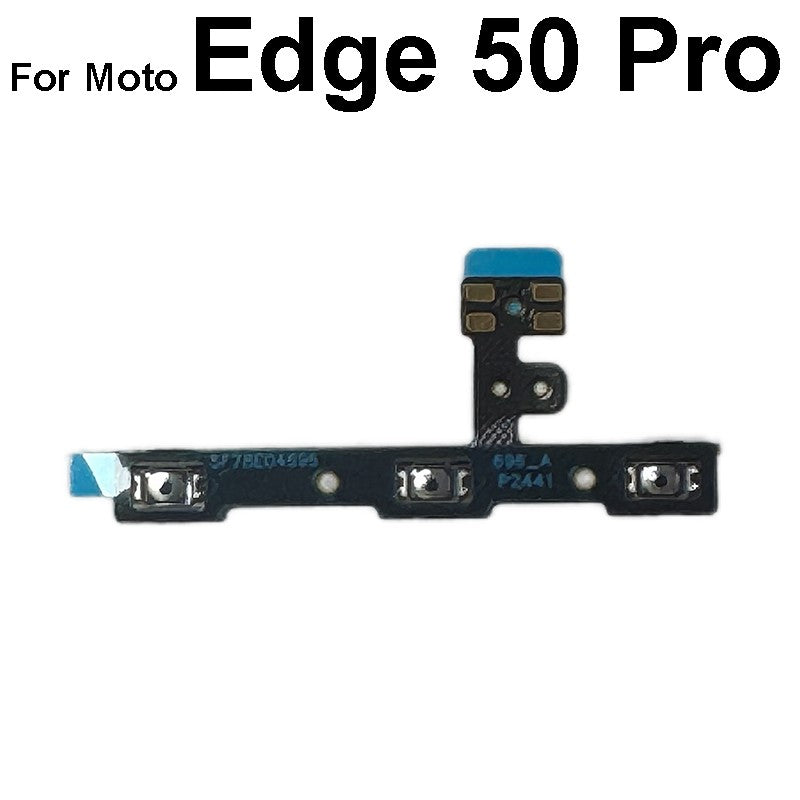 Cable flexible de botones de encendido/apagado y volumen para Motorola MOTO Edge 20 30 X30 40 50 S Pro Lite Fusion Neo Ultra, reparación de encendido y volumen