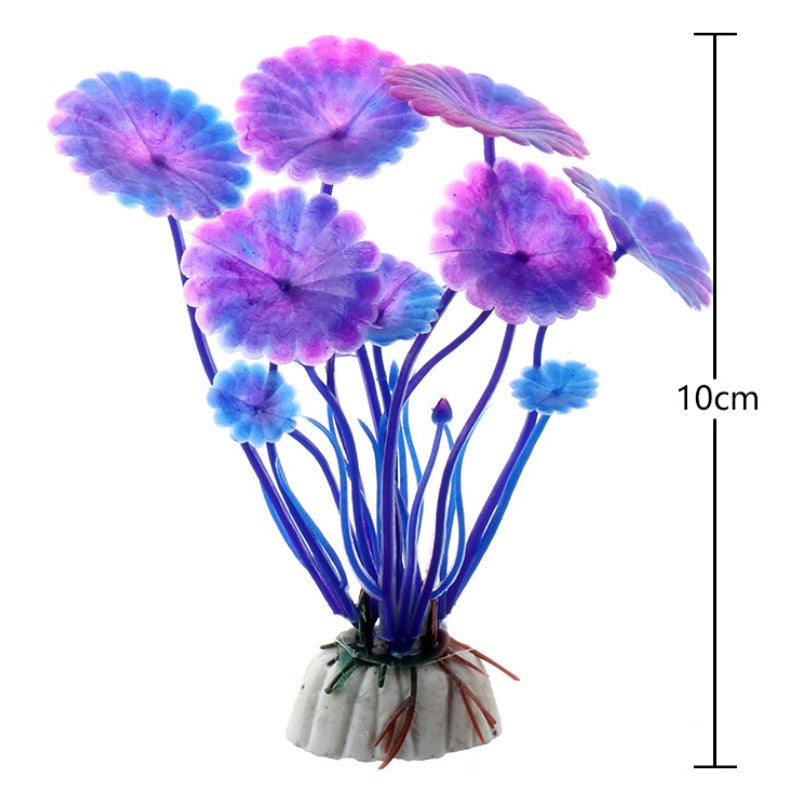 Planta de agua de plástico Artificial, decoraciones de Acuario, plantas de pecera, hierba, adorno de flores, decoración, accesorios acuáticos, 1 ud.