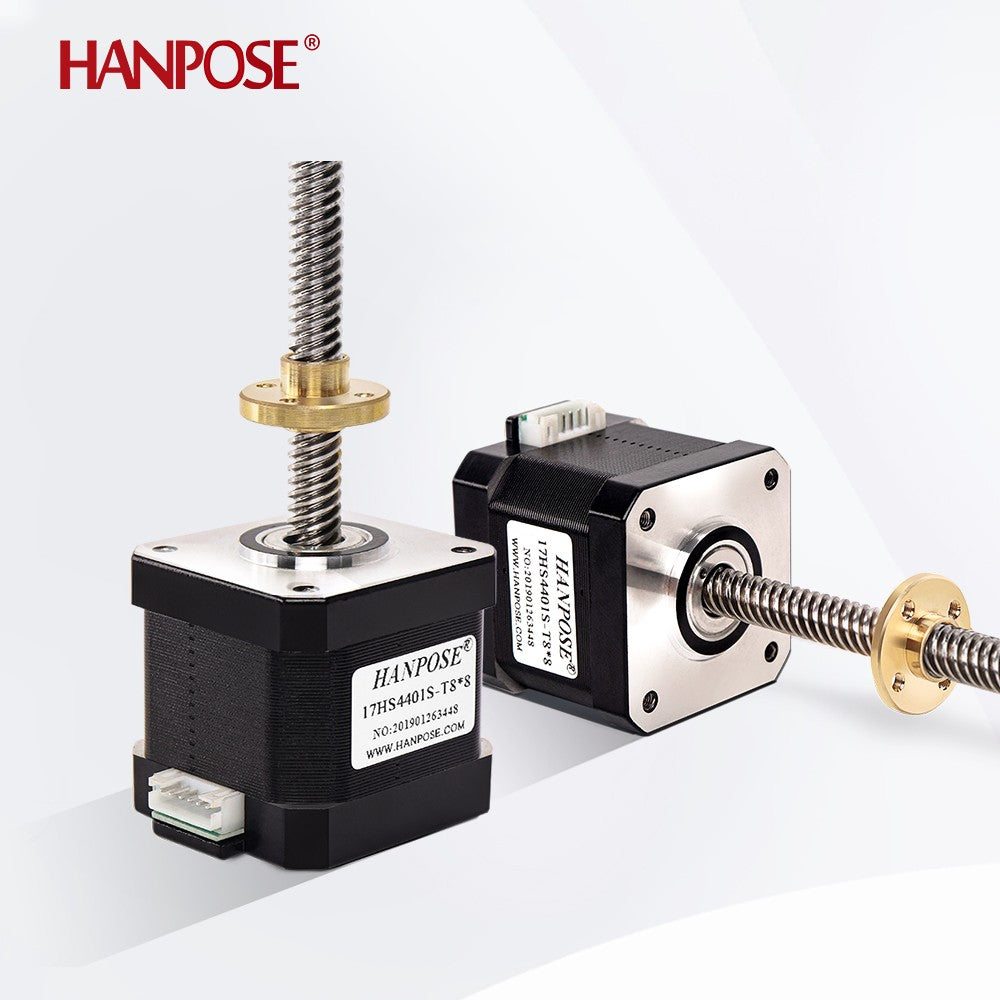 Motor paso a paso Nema17 40mm 1.5A 42 17HS4401S-T8 * 8 300mm varilla de tornillo Motor Z lineal con tornillo de avance Trapezoidal para impresora 3D
