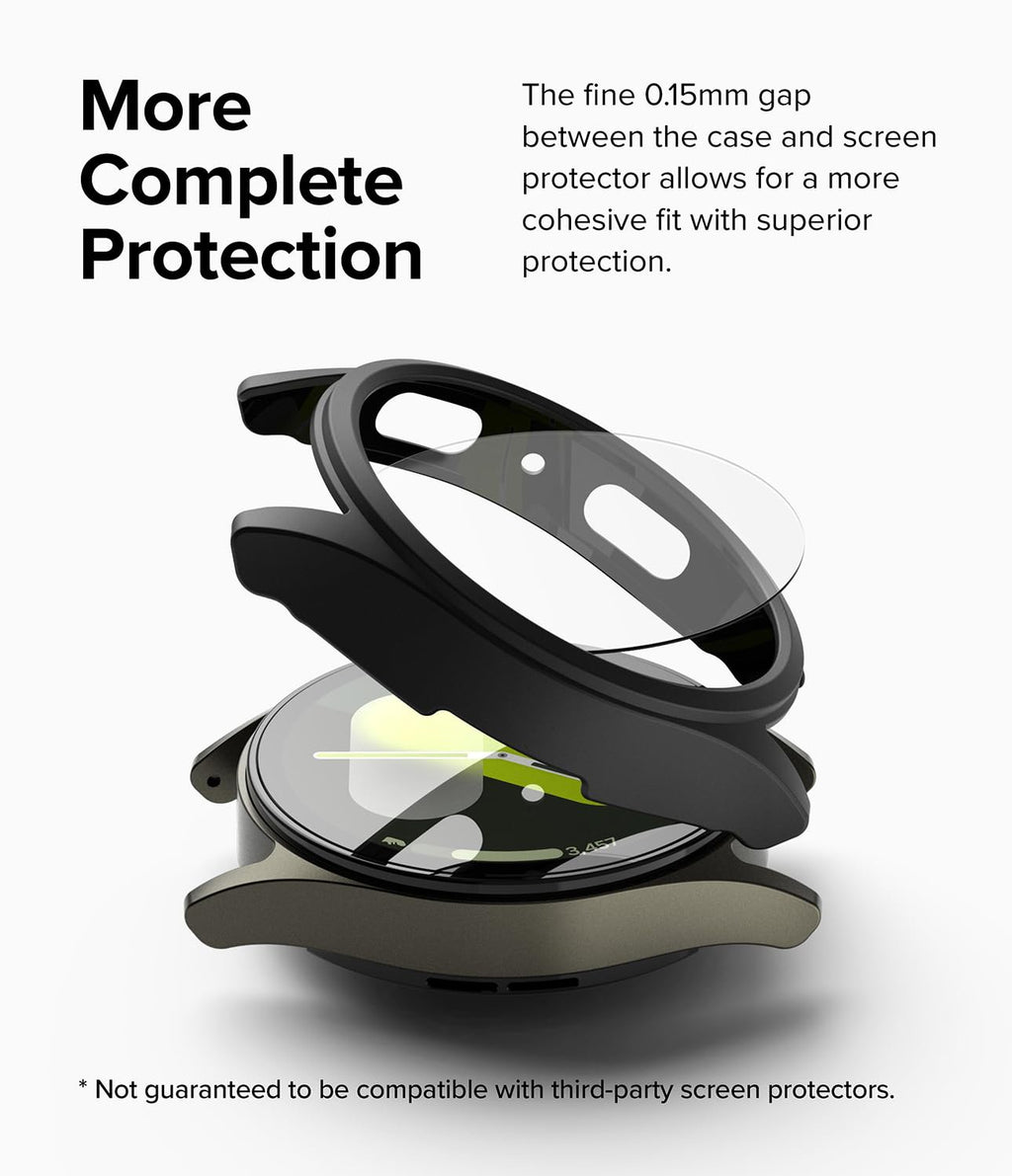 Vidrio y funda para Samsung Galaxy Watch 7, Protector de pantalla de 40mm/44mm, vidrio templado y PC duro, cubierta protectora de parachoques, juego de accesorios