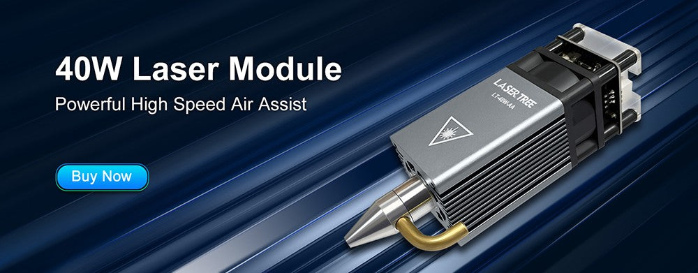 LASER TREE 5W módulo láser con asistencia de aire 450nm enfoque fijo TTL cabezal láser de luz azul para máquina de grabado de corte CNC DIY