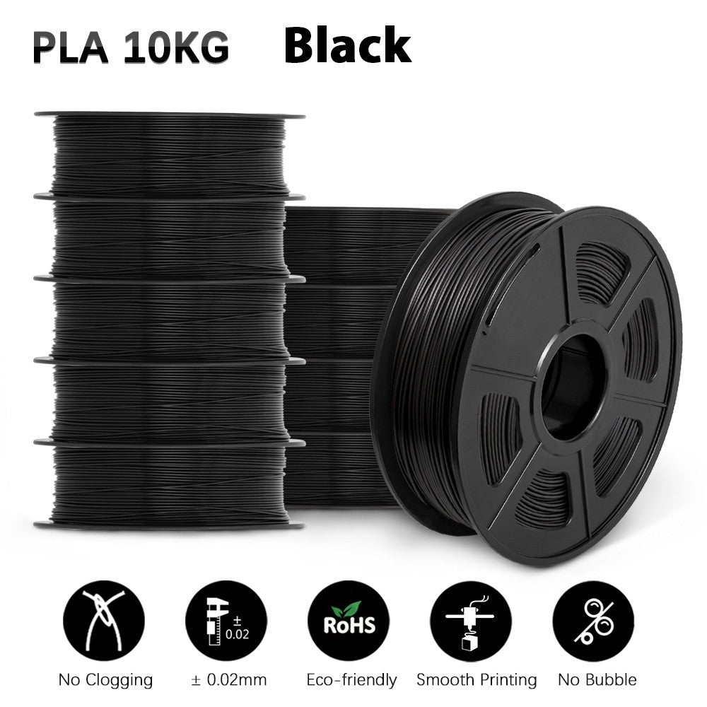 Filamento SUNLU 3D PLA/PLA PLUS de 10 kg (22 lb), 1.75 mm, Filamento para Impresora 3D, Ecológico y de Alta Resistencia