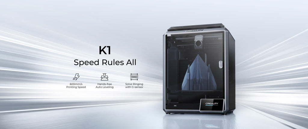 Creality-impresora 3D k1/K1MAX /K1C, extrusora de accionamiento directo de doble engranaje, velocidad de impresión Hotend de flujo máximo de 32mm, 600 MM/S
