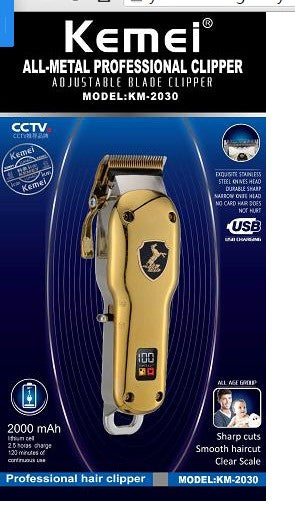 Kemei-cortadora de pelo profesional, 2030, eléctrica