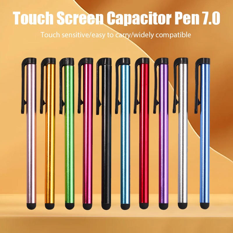 Lápiz óptico Universal de capacitancia, accesorios de pantalla táctil para teléfono móvil, bolígrafo capacitivo de Metal para tableta para Xiaomi y Iphone, 10 Uds.