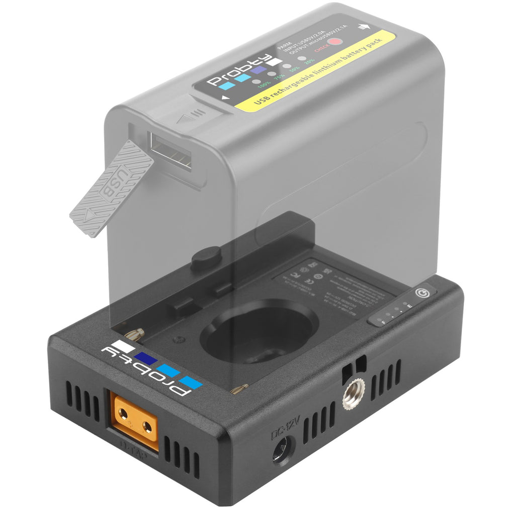 ACK-E18 DR-E18 LP-E17 Kit de adaptador de corriente de D-TAP de batería simulada + placa de montaje de adaptador de batería de NP-F para Canon EOS Rebel SL2 SL3 T6i T6S