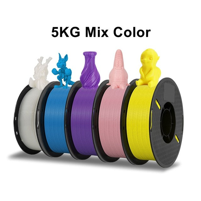 Filamento PLA KINGROON de 1.75mm, 5/10KG, Plástico PLA para Impresora 3D, Estándar 1kg/rollo, Filamentos para Impresión 3D, Colores Mixtos, Envío Local