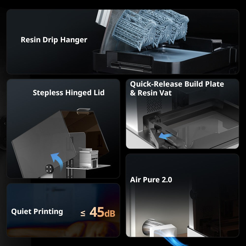 Impresora 3D de Resina LCD ANYCUBIC Photon P1 14K SLA con Tecnología Wave Release y Tornillo de Bolas de Grado Industrial de Precisión